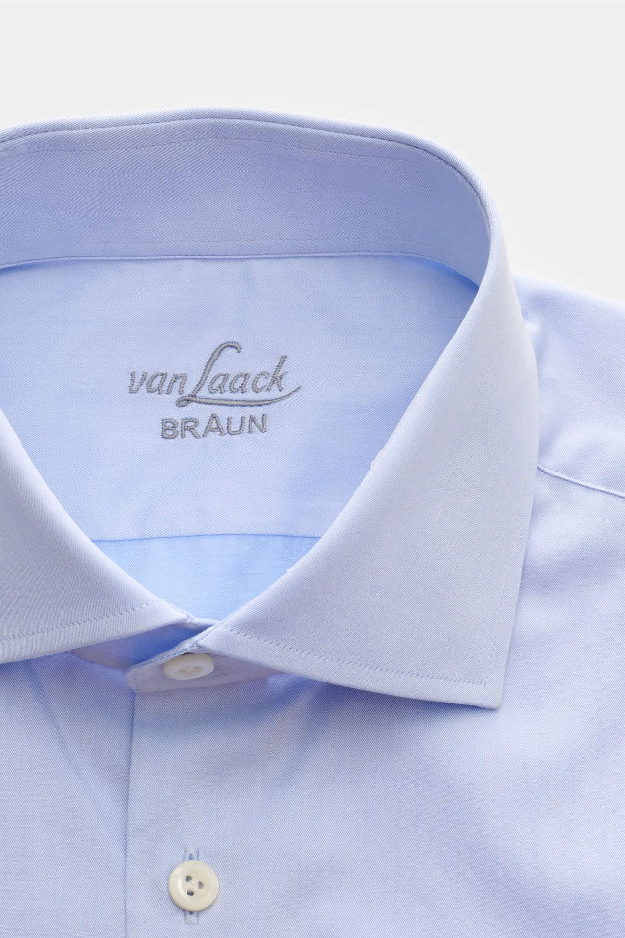 van Laack - Herren - Business Hemd 'Rivara Tailored Fit' Haifisch-Kragen hellblau – Bild 2