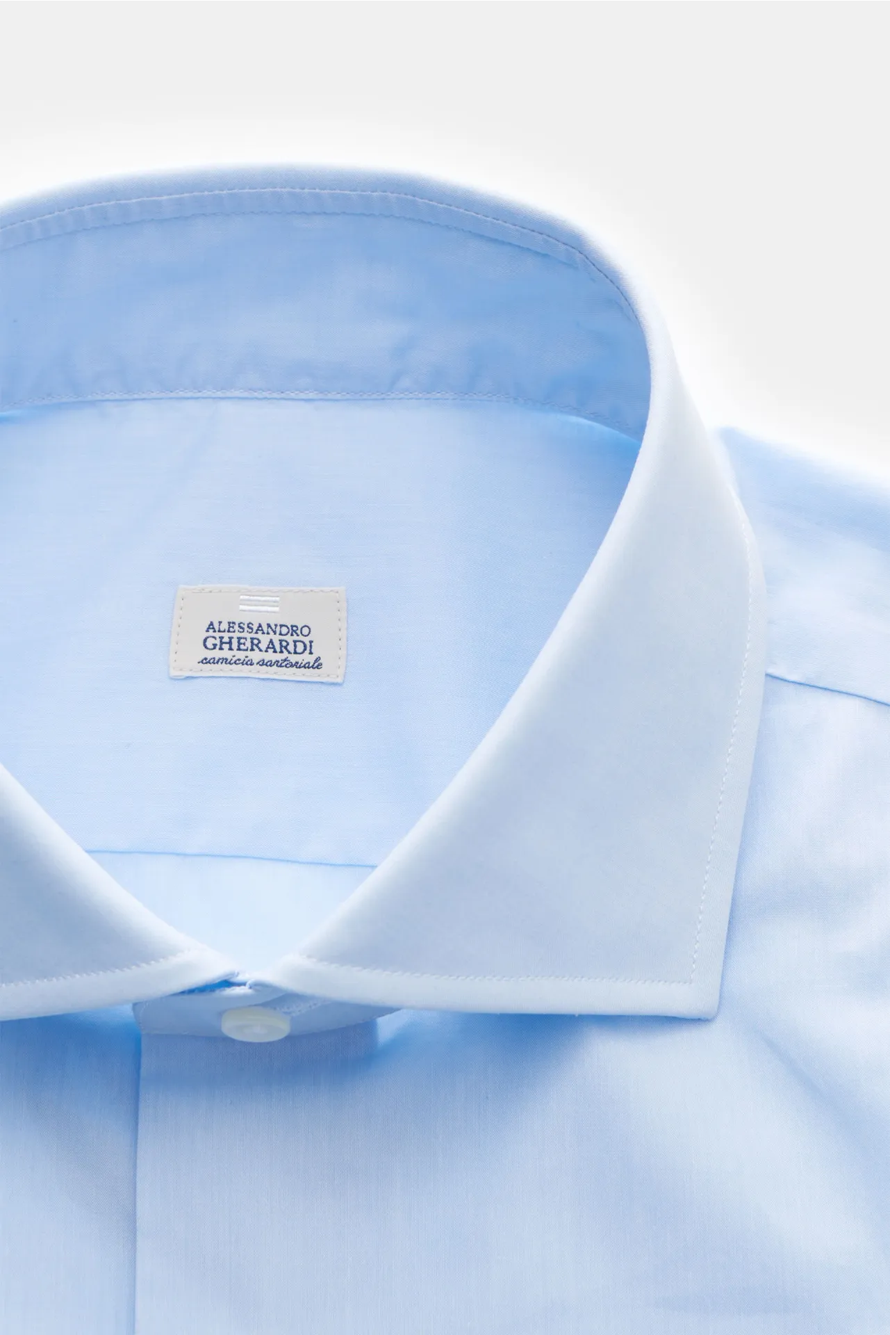 Gherardi - Herren - Business Hemd Haifisch-Kragen hellblau – Bild 2