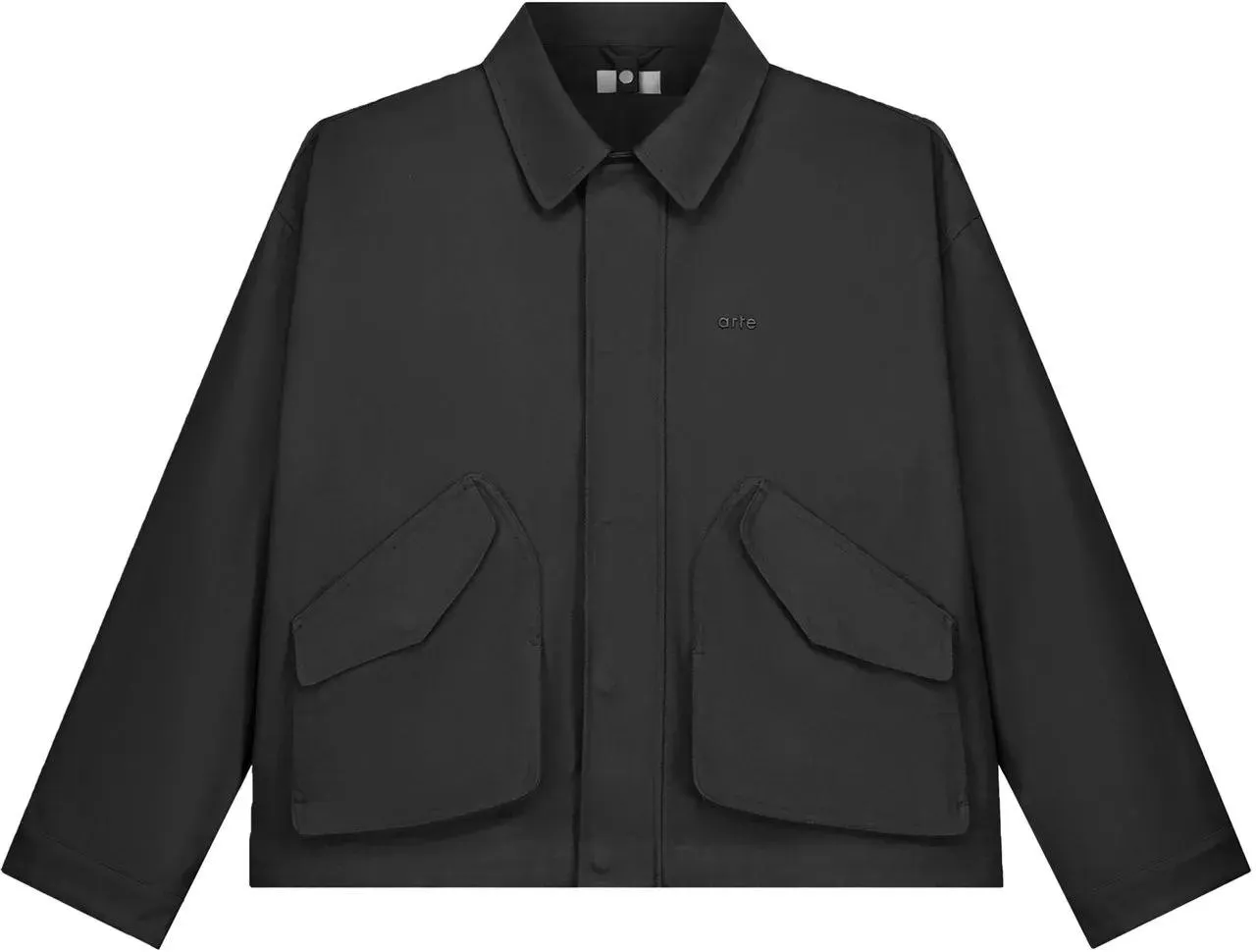 Arte Antwerp - Giacca Inclined Pocket Nera - Größe M - schwarz Arte Antwerp - Giacca Inclined Pocket Nera - Größe M - schwarz