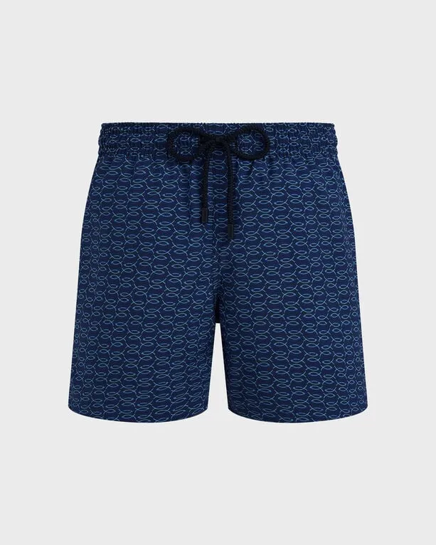 Vilebrequin - Fish Net Badeshorts Aus Wolle Für Herren - Bademode - Moopea - Blau - Größe XS Vilebrequin - Fish Net Badeshorts Aus Wolle Für Herren - Bademode - Moopea - Blau - Größe XS