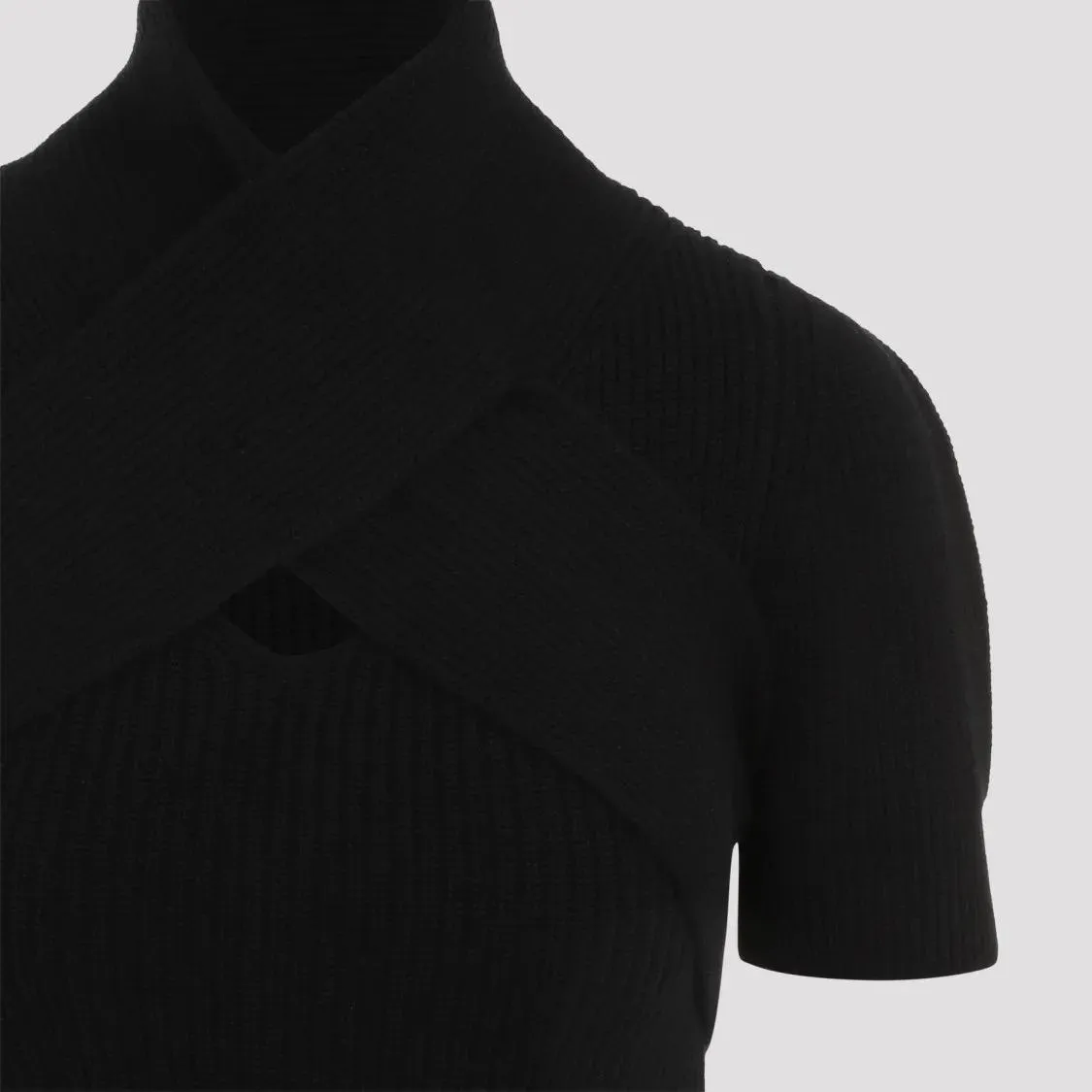 Patou - Scarf Draped Dress - Größe S - schwarz – Bild 2