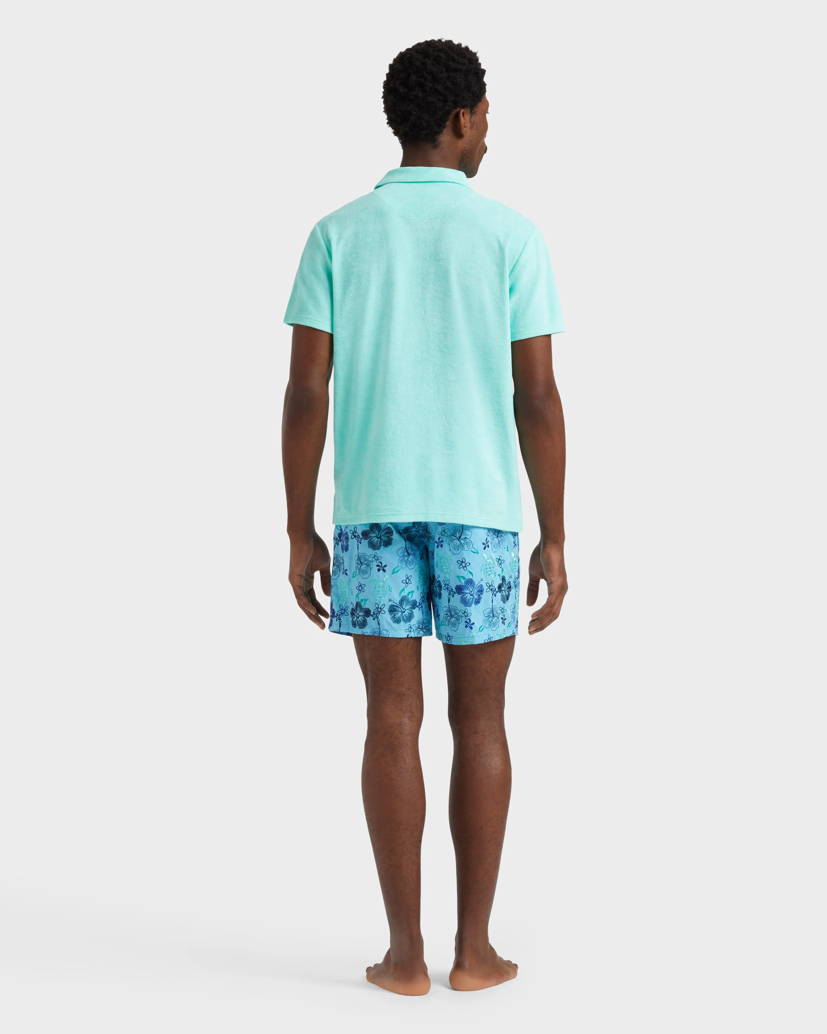 Vilebrequin - Solid Frottee-polohemd Für Herren - Polohemd - Phoenix - Grün - Größe XL – Bild 4