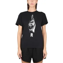 Raf Simons - Relaxed Fit Crewneck T-Shirt - Größe S - schwarz Raf Simons - Relaxed Fit Crewneck T-Shirt - Größe S - schwarz