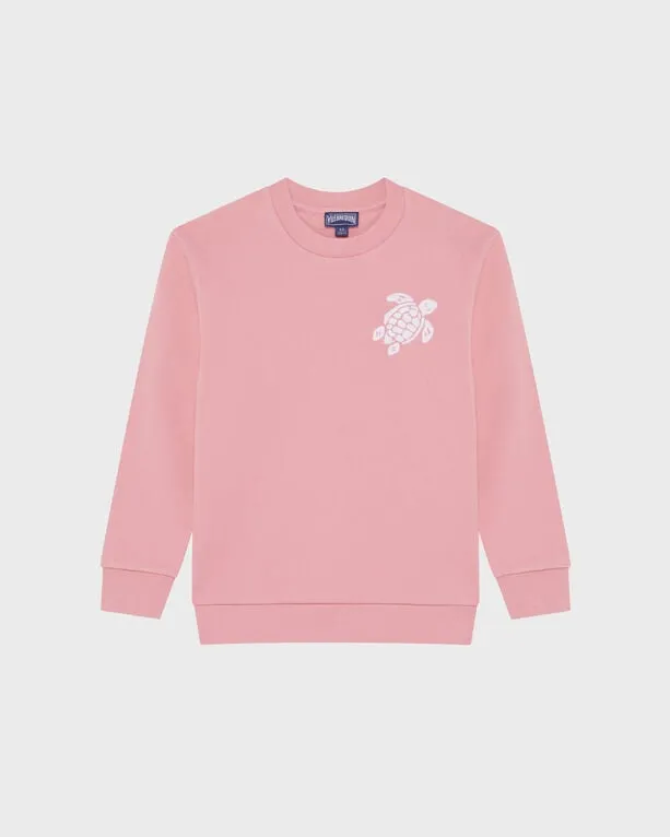 Vilebrequin - Sweatshirt Mit Rundhalsausschnitt Und Aufgestickter Schildkröte Für Kinder - Sweatshirt - Garibou - Rosa - Größe 12 Vilebrequin - Sweatshirt Mit Rundhalsausschnitt Und Aufgestickter Schildkröte Für Kinder - Sweatshirt - Garibou - Rosa - Größe 12