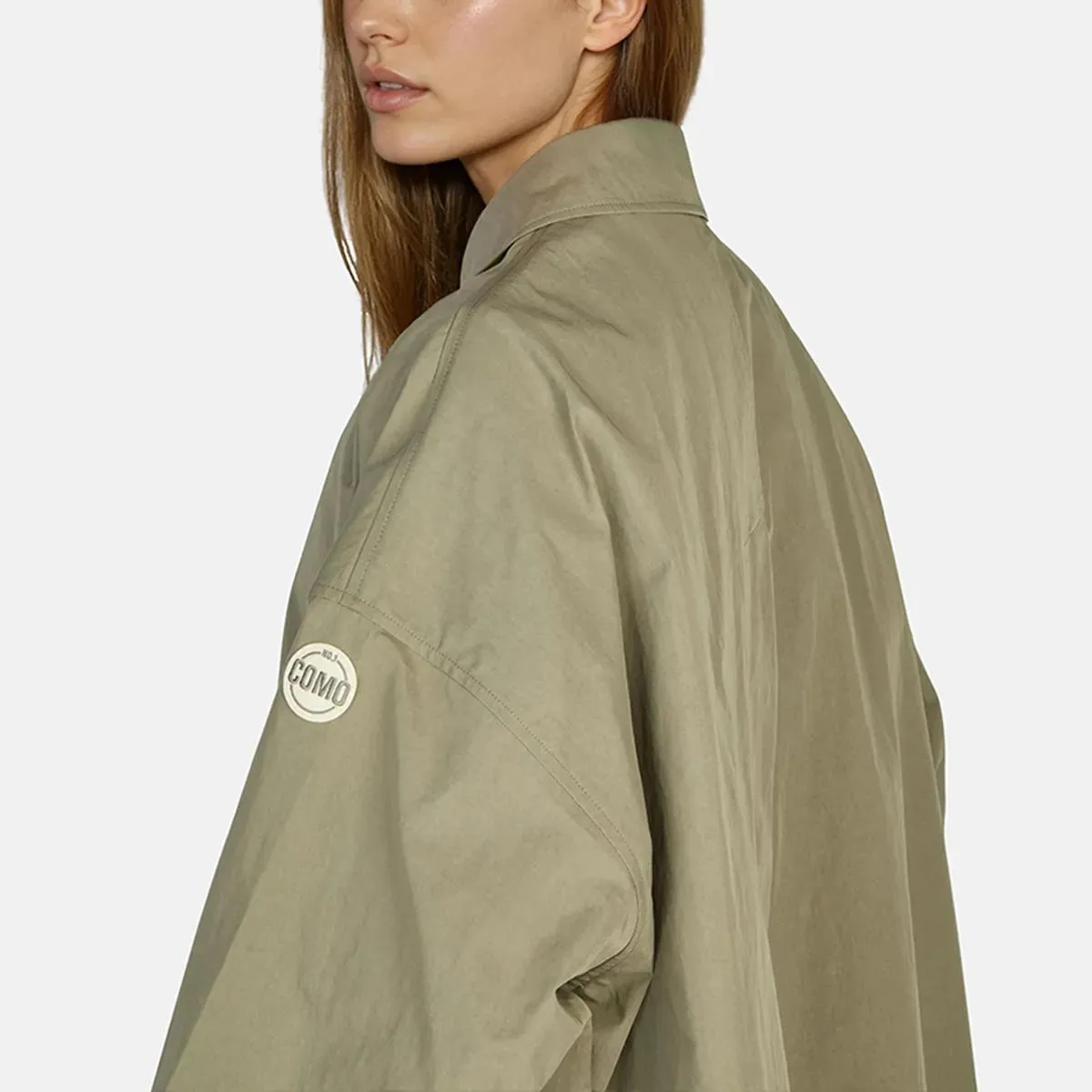 No1 Como - Trenchcoat CLAIRE - Größe M - grün – Bild 2