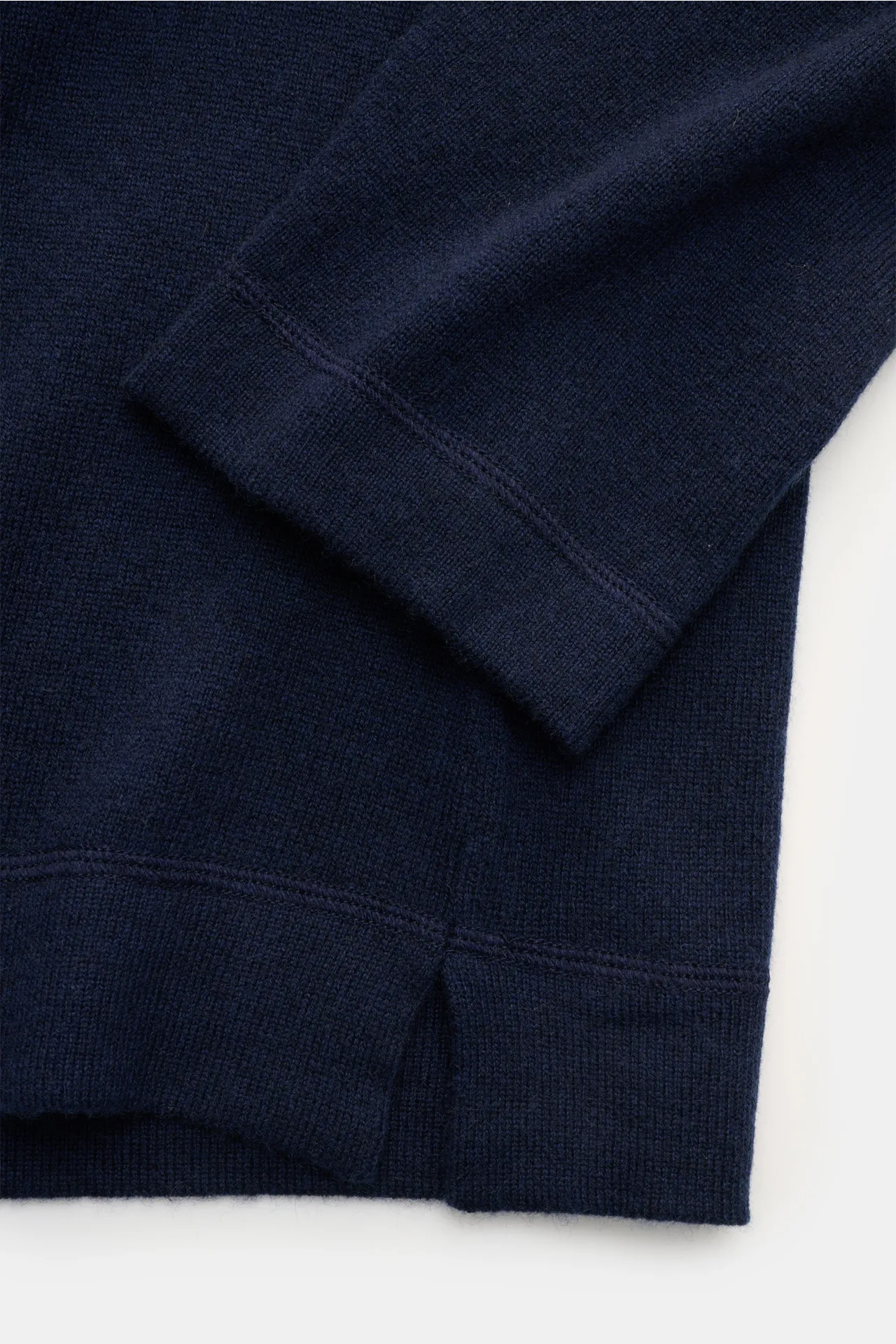 Officine Générale - Herren - Cashmere Rundhalspullover 'Nate' navy – Bild 3