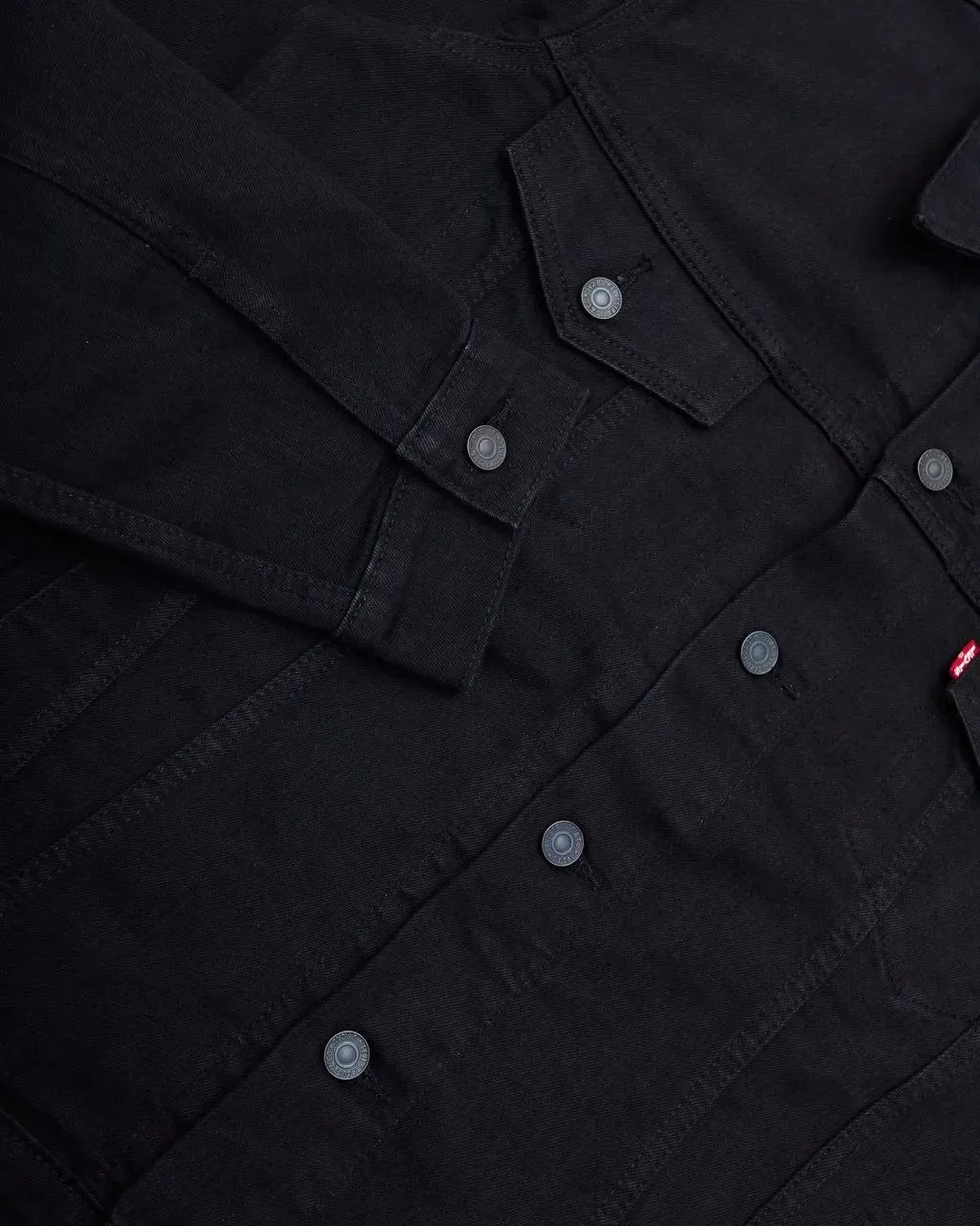 Levi's - Giacca The Trucker Dark Horse Nera - Größe M - schwarz – Bild 2