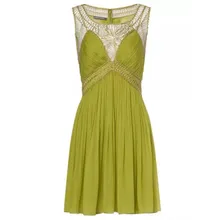 Alberta Ferretti - Olive Green Short Dress - Größe 44 - green Alberta Ferretti - Olive Green Short Dress - Größe 44 - green