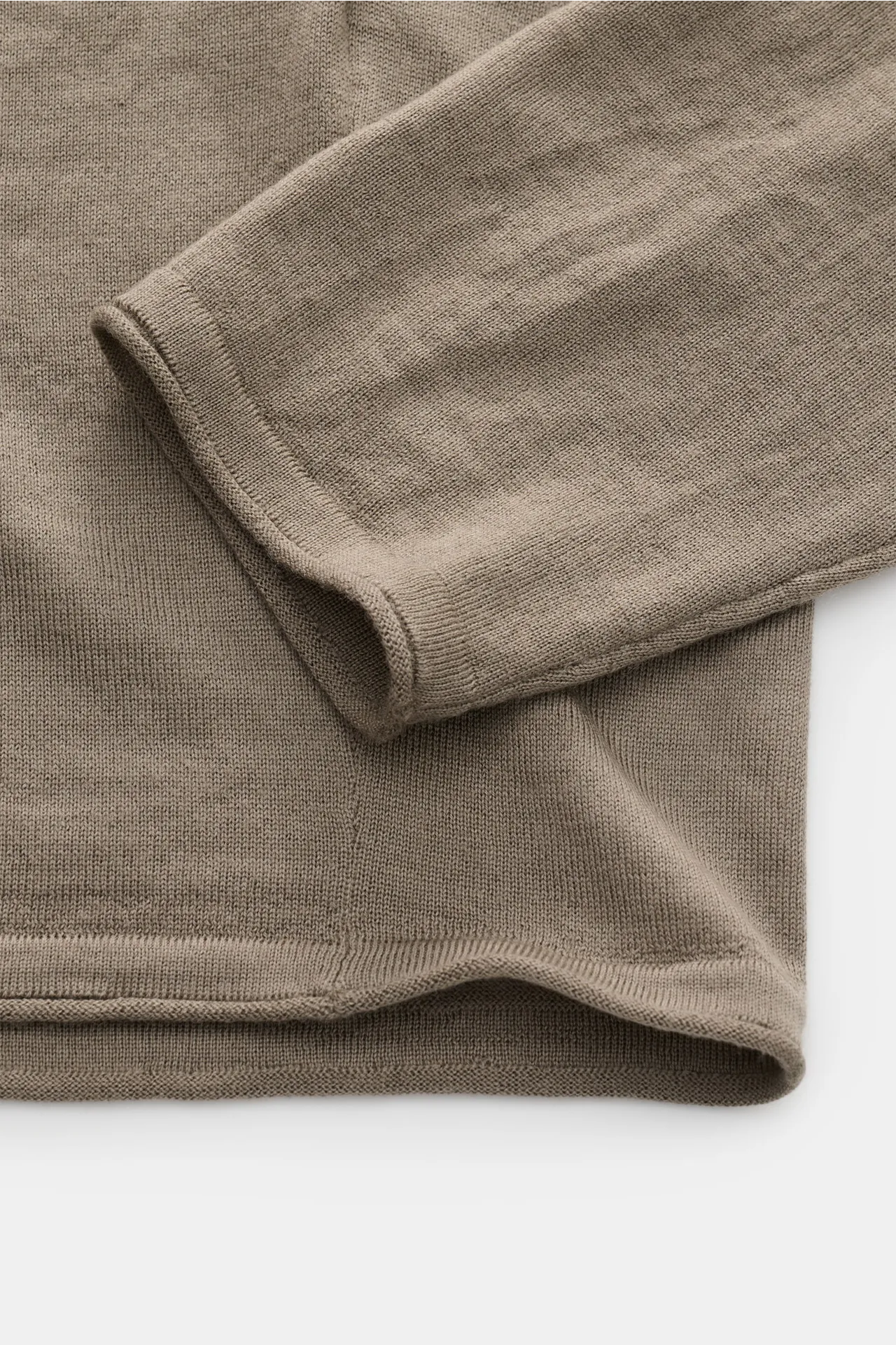 Kiefermann - Herren - Merino Feinstrick-Pullover 'Benjaminn' taupe – Bild 3