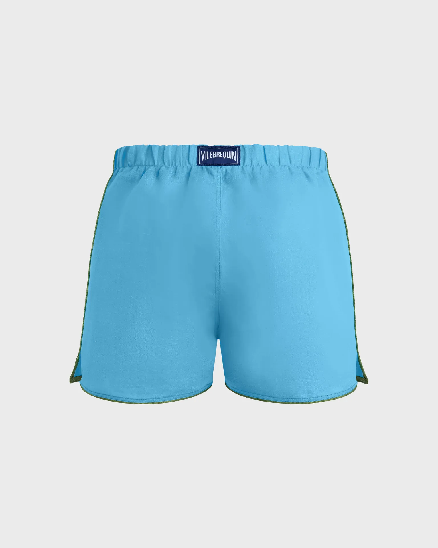 Vilebrequin - Solid Badeshorts Aus Leinen Für Herren - Bademode - Maurice - Blau - Größe XXL – Bild 2