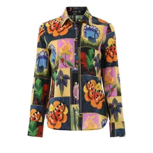 VAN LAACK - Bluse Modern Fit Druck - Größe 44 - bunt VAN LAACK - Bluse Modern Fit Druck - Größe 44 - bunt