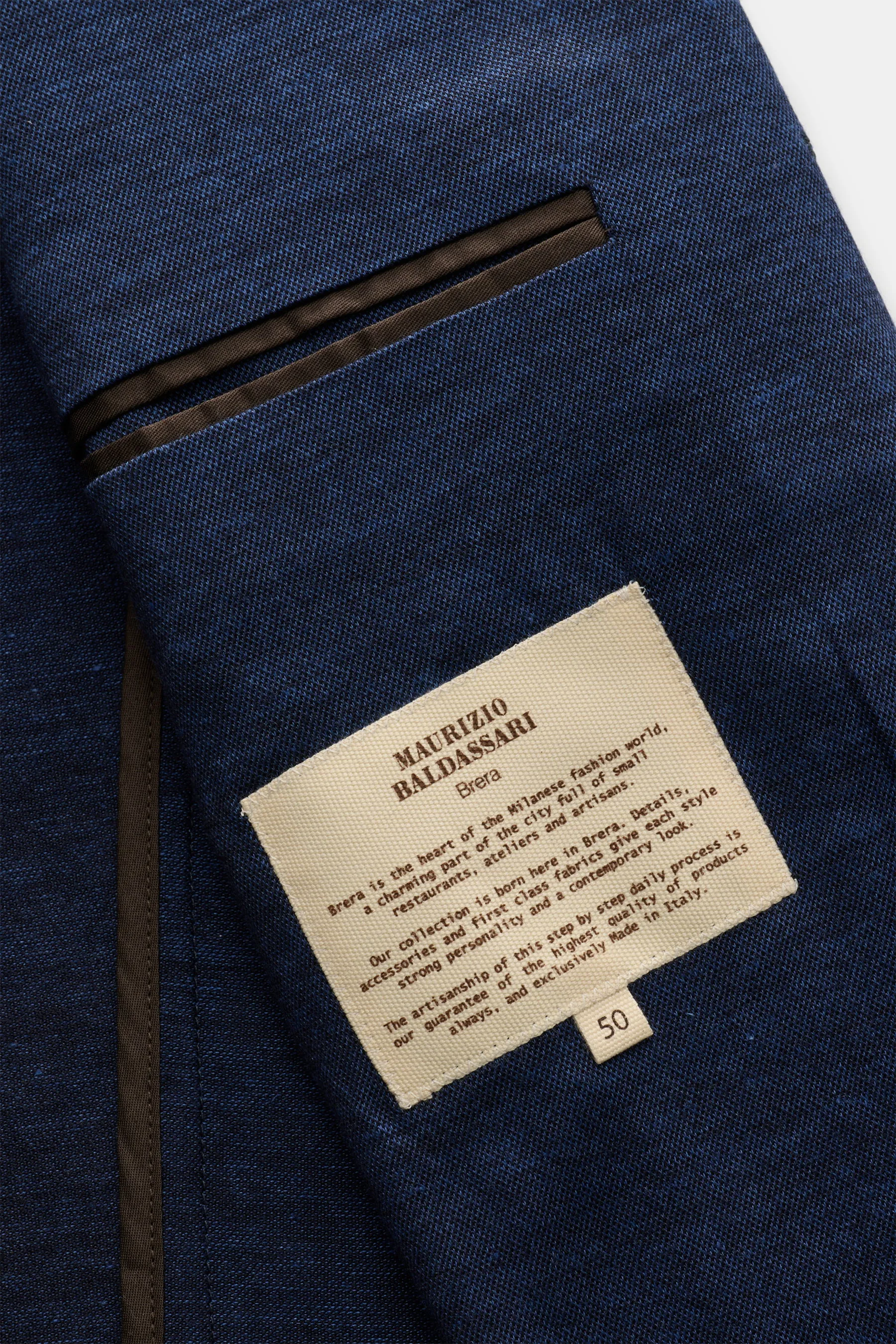 Maurizio Baldassari - Herren - Jersey-Sakko navy meliert – Bild 5