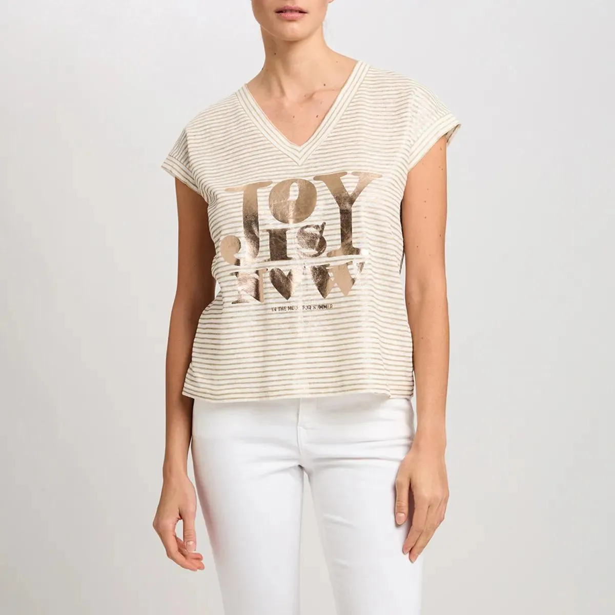 Marc Aurel - Leinenshirt - Größe 36 - creme – Bild 4