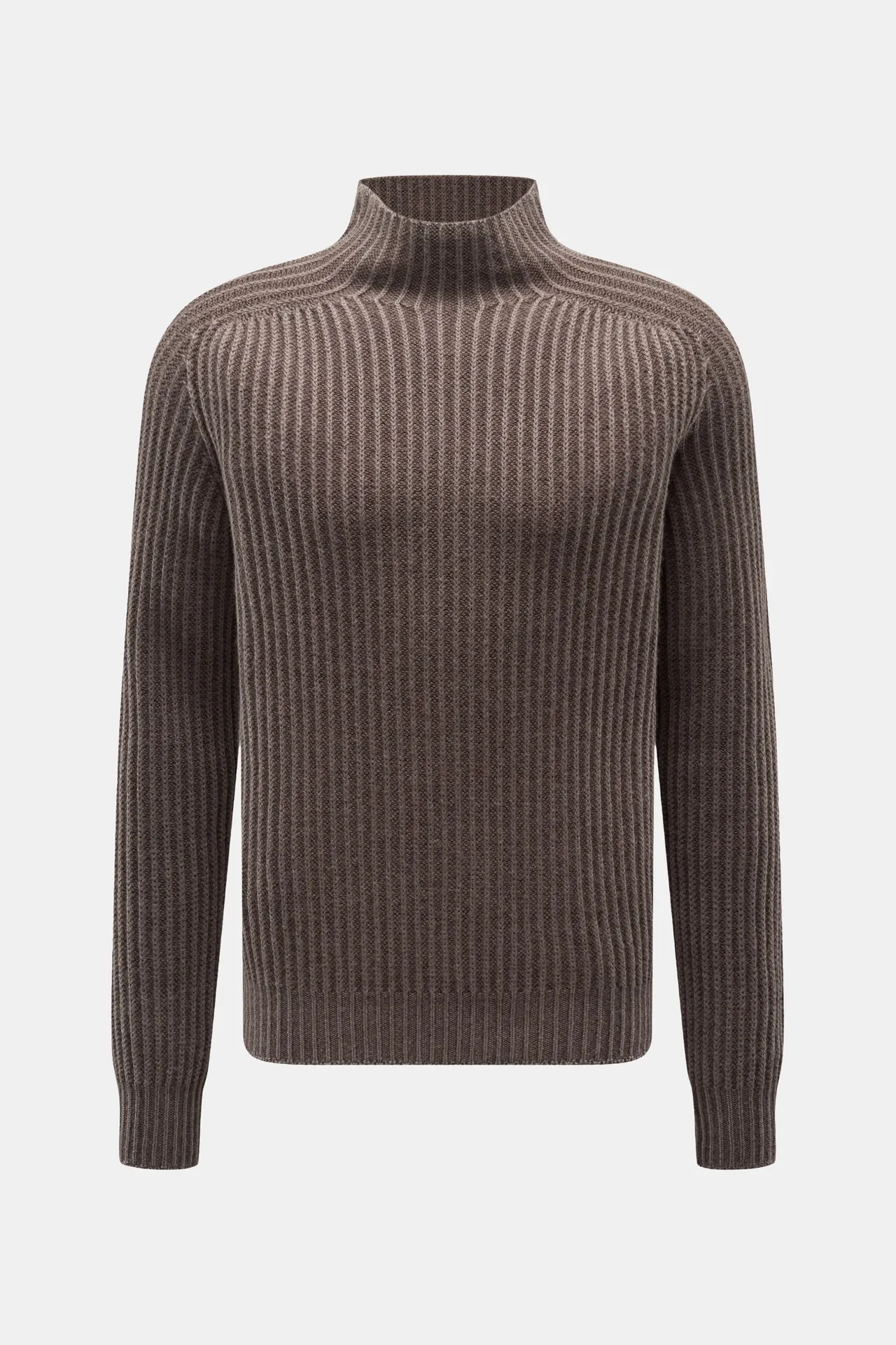 04651/ A trip in a bag - Herren - Mock Neck Pullover %27Foggy Mock%27 graubraun 04651/ A trip in a bag - Herren - Mock Neck Pullover %27Foggy Mock%27 graubraun