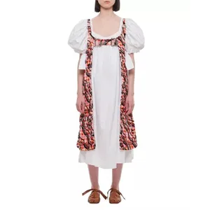 Chopova Lowena - Atomic Cotton Taffeta Midi Dress - Größe M - white Chopova Lowena - Atomic Cotton Taffeta Midi Dress - Größe M - white