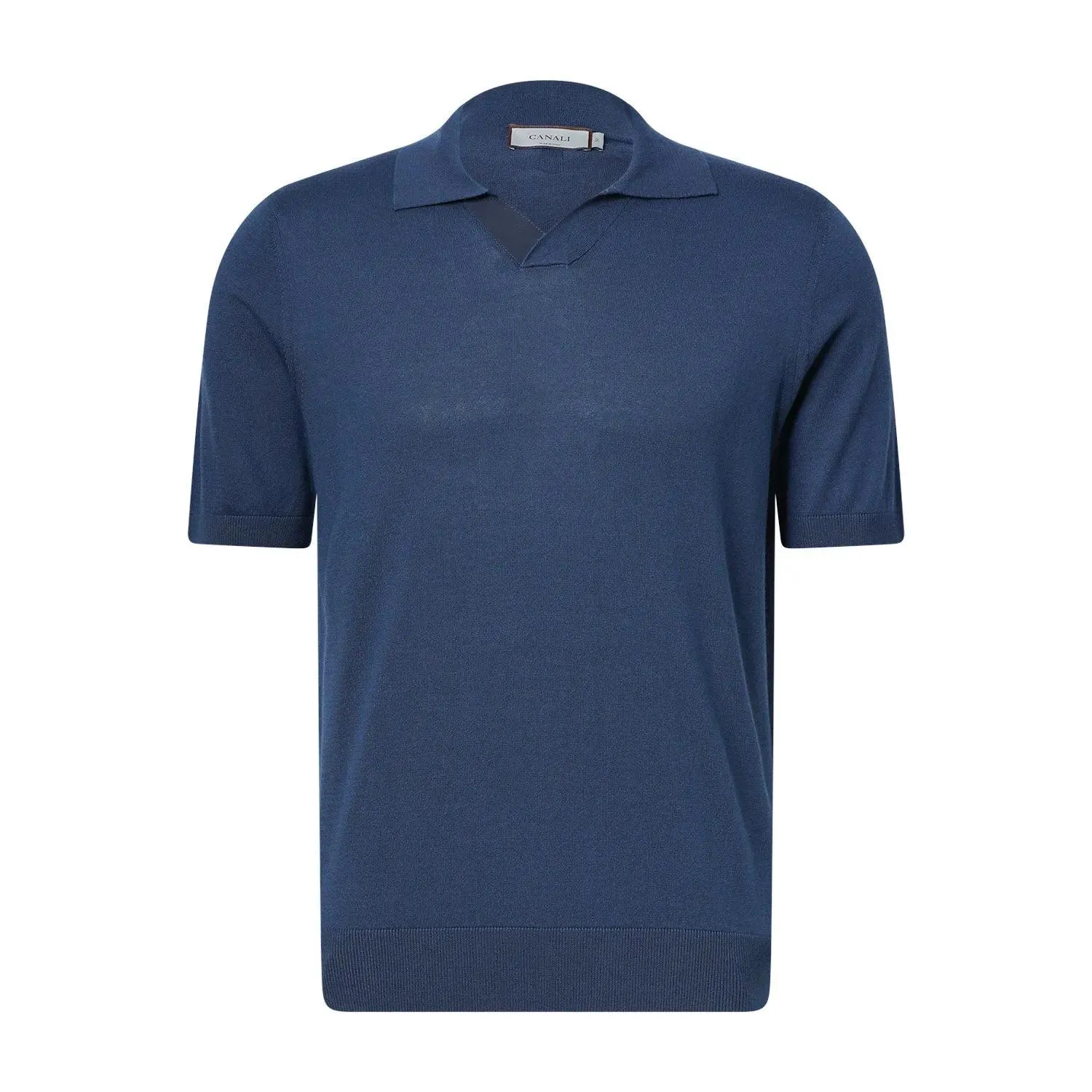 Canali - Poloshirt aus Baumwollmix - Größe 48 - blau Canali - Poloshirt aus Baumwollmix - Größe 48 - blau