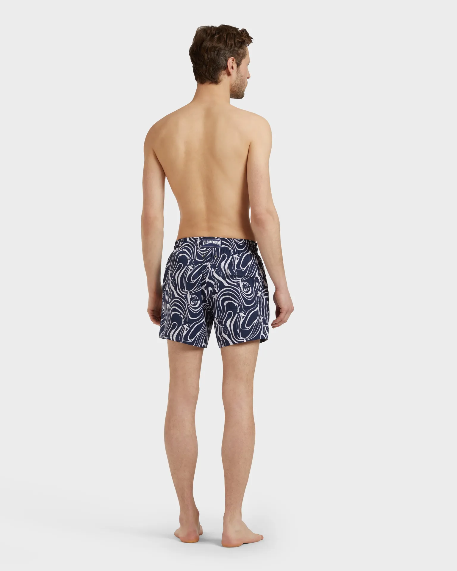 Vilebrequin - Kurze Orcas Stretch-badeshorts Für Herren - Bademode - Monrise - Blau - Größe L – Bild 4