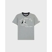 Vilebrequin - Yarn Dye Sail T-shirt Aus Baumwolle Für Herren - T-shirt - Portisol - Grau - Größe M Vilebrequin - Yarn Dye Sail T-shirt Aus Baumwolle Für Herren - T-shirt - Portisol - Grau - Größe M