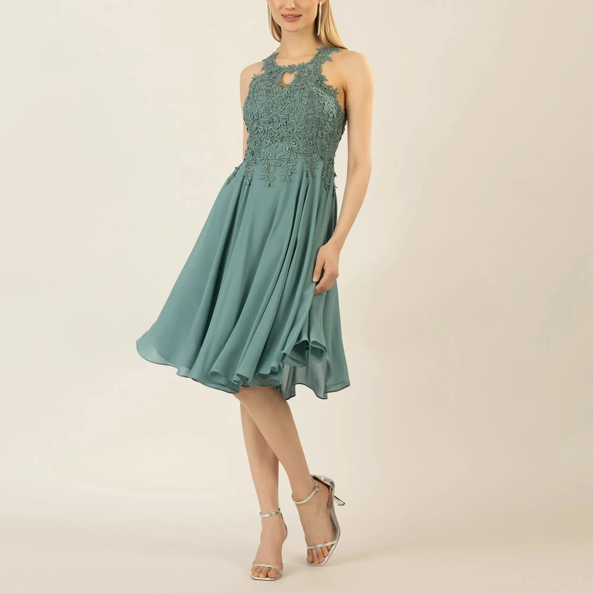 Apart - Cocktailkleid - Größe 46 - grün – Bild 4