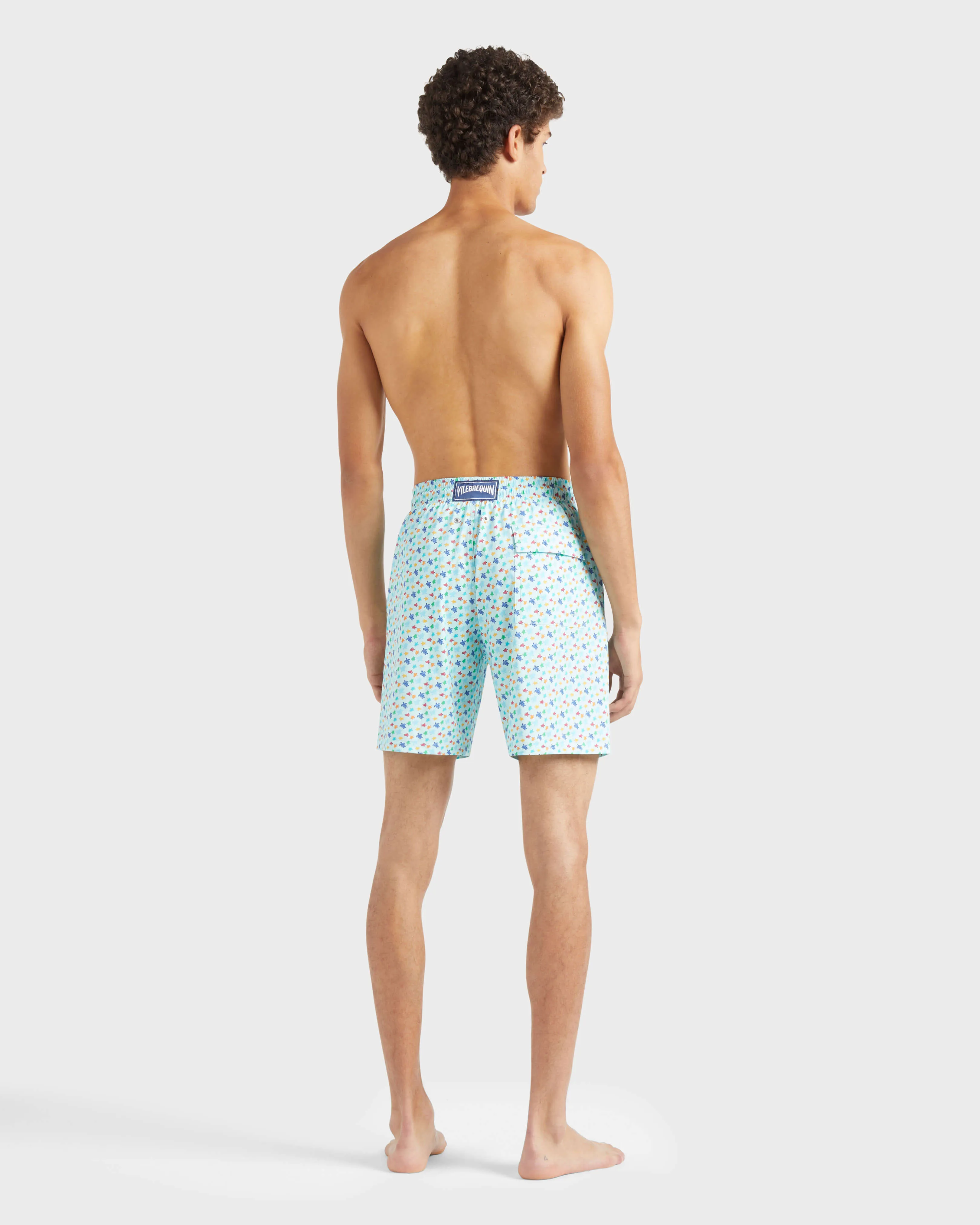 Vilebrequin - Lange Micro Ronde Des Tortues Rainbow Stretch-badeshorts Für Herren - Bademode - Okorise - Blau - Größe XXXL – Bild 4