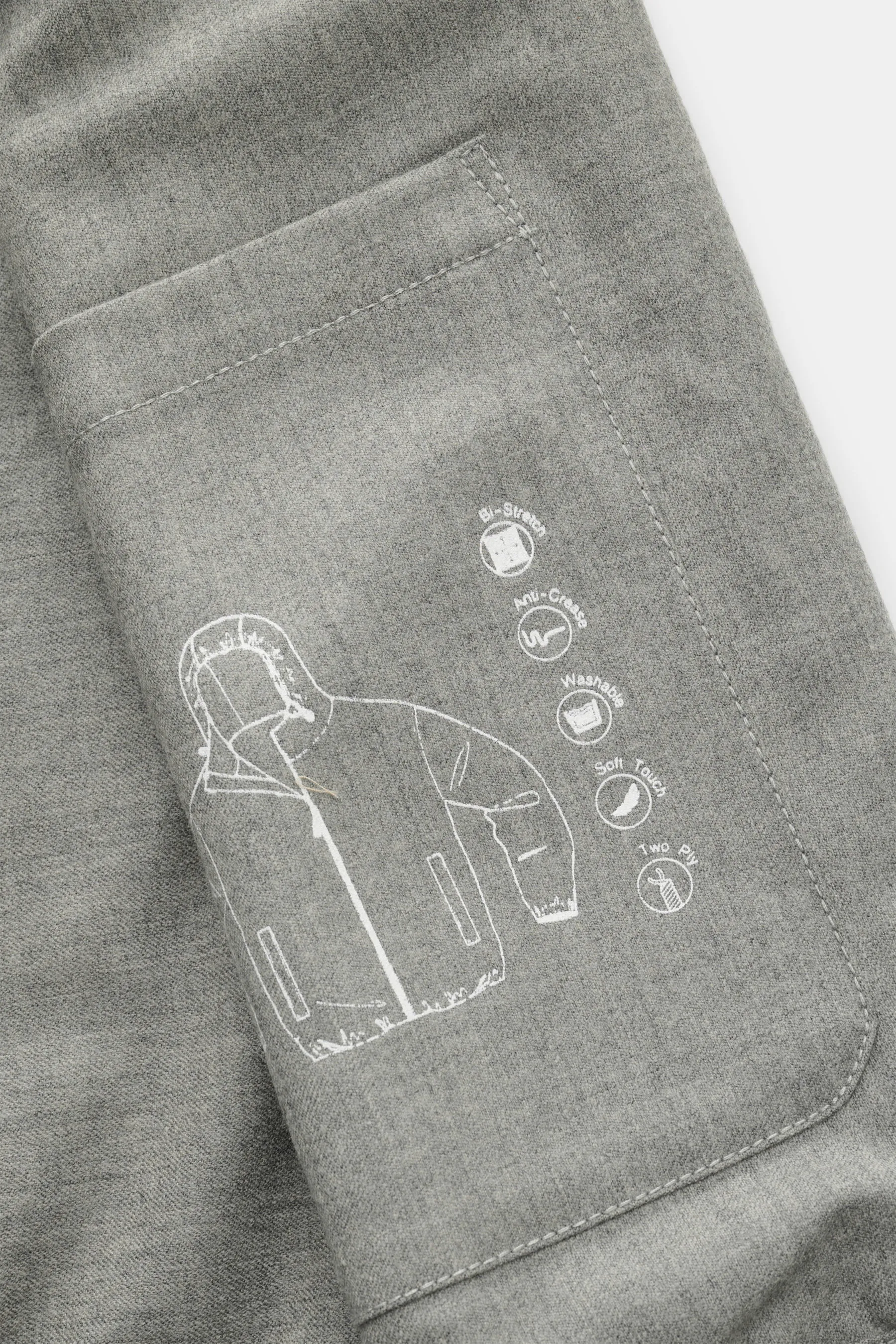 The Product is the Hero - Herren - Blouson 'Billy' grau meliert – Bild 6