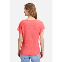 Strukturshirt mit U-Boot-Ausschnitt Strukturshirt mit U-Boot-Ausschnitt