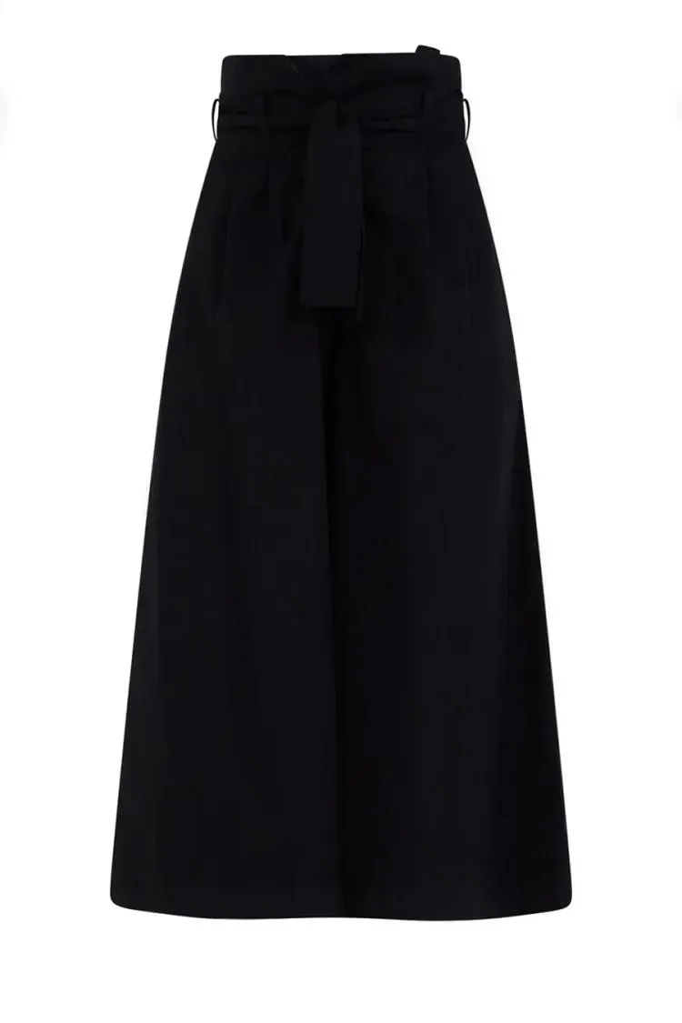 Simona Corsellini - Wide-Leg Trousers With High Waist - Größe 42 - schwarz Simona Corsellini - Wide-Leg Trousers With High Waist - Größe 42 - schwarz