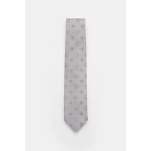 Bigi - Herren - Seidenkrawatte %27Volga%27 grau/blau/dunkelbraun gemustert Bigi - Herren - Seidenkrawatte %27Volga%27 grau/blau/dunkelbraun gemustert