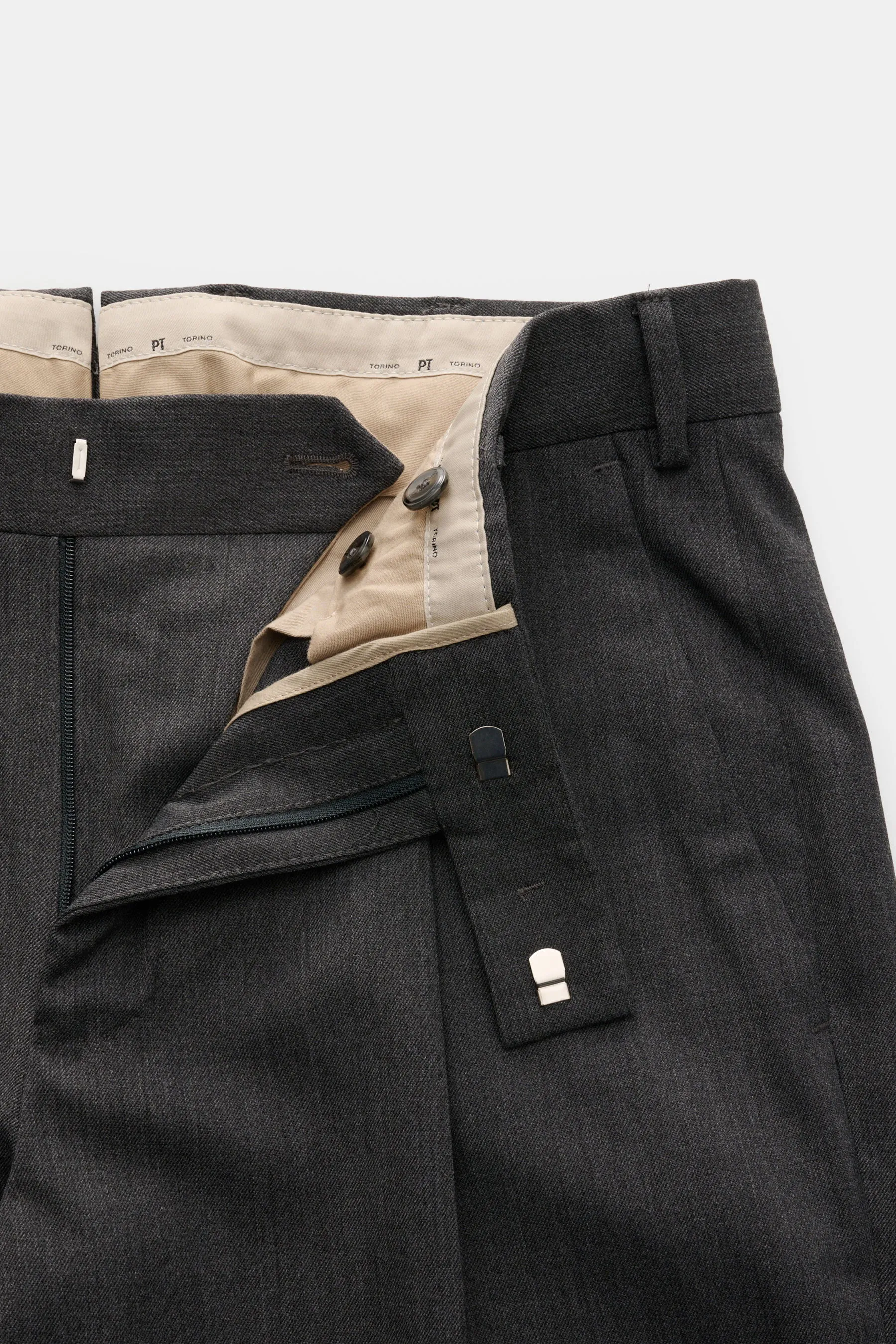 PT Torino - Herren - Hose 'Rebel Fit' dunkelgrau meliert – Bild 4