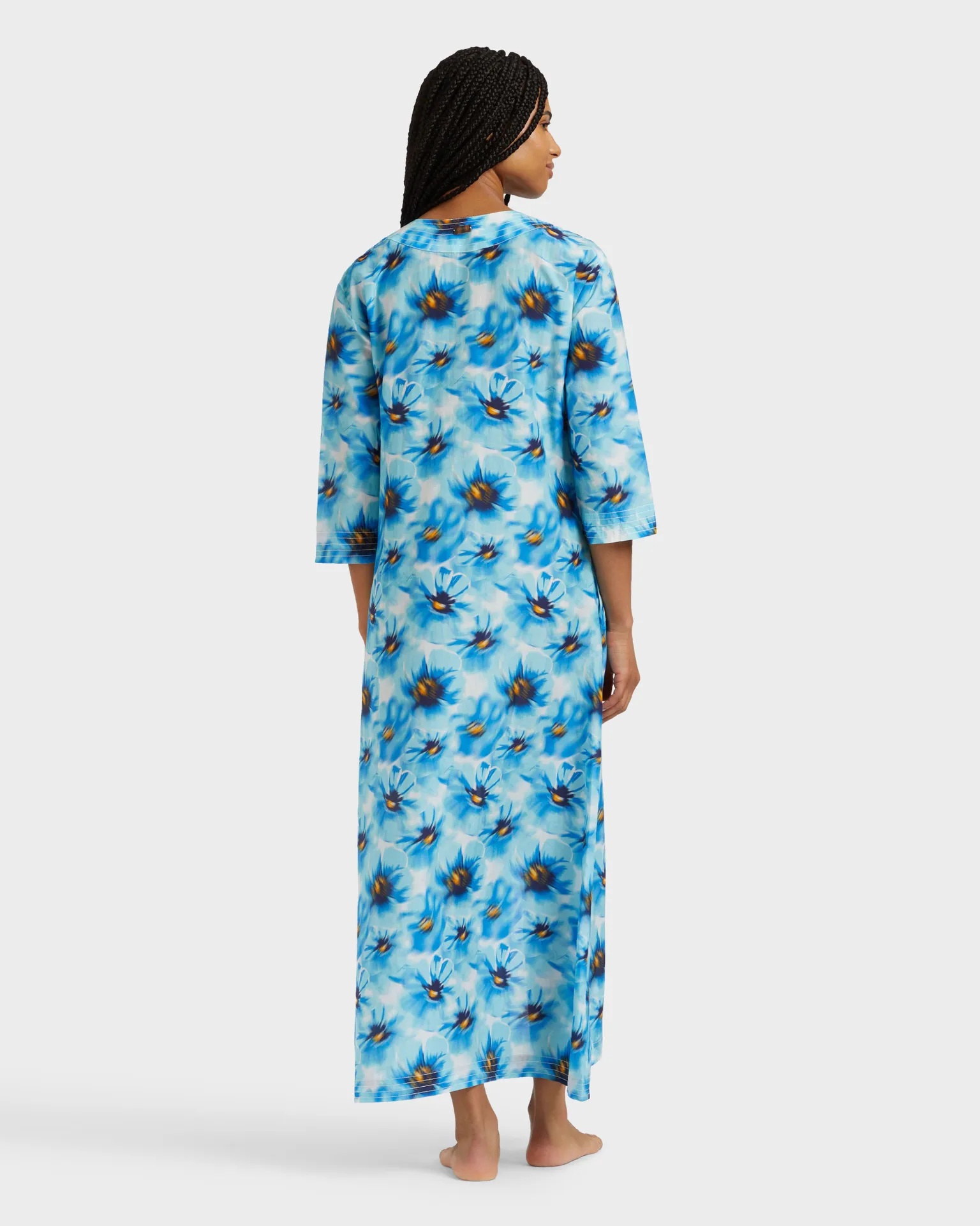 Vilebrequin - Poppies Kaftan Aus Baumwollvoile Für Damen - Kaftan - Leonor - Blau - Größe XS – Bild 4