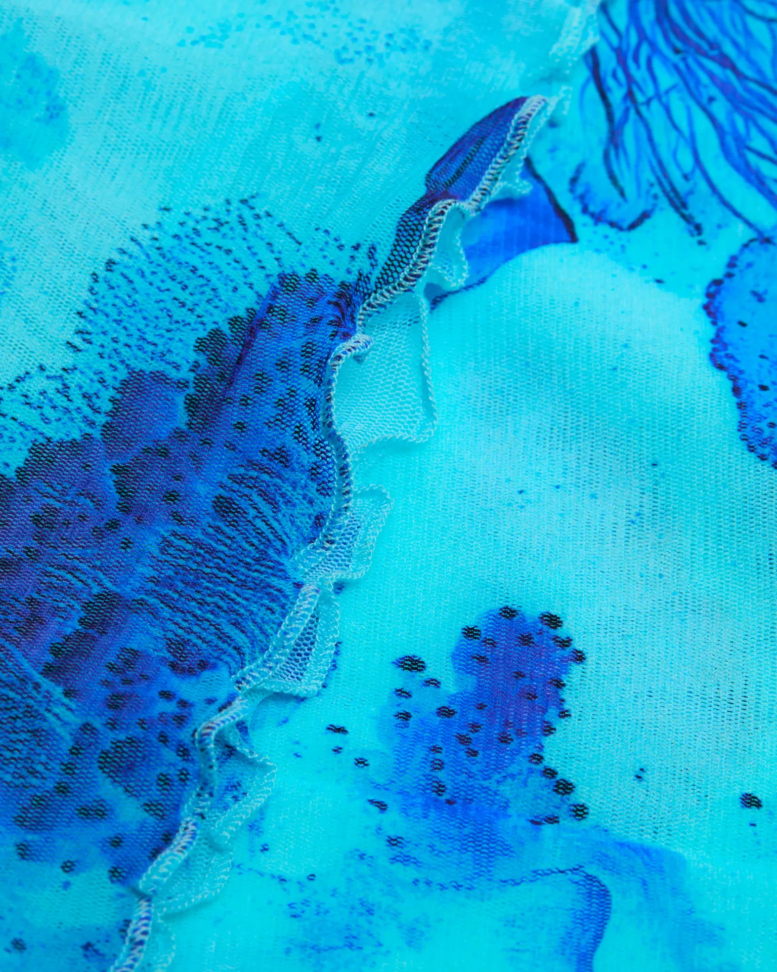 Vilebrequin - Langes Coral Reef Tüllkleid Für Damen - Kleid - Lisabeth - Blau - Größe XL – Bild 6