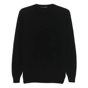 Tagliatore - Twin Fine-Ribbed Pullover - Größe 48 - schwarz Tagliatore - Twin Fine-Ribbed Pullover - Größe 48 - schwarz