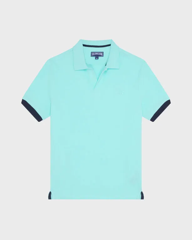 Vilebrequin - Solid Polohemd Aus Baumwolle Für Herren - Polohemd - Palatin - Blau - Größe XXL Vilebrequin - Solid Polohemd Aus Baumwolle Für Herren - Polohemd - Palatin - Blau - Größe XXL
