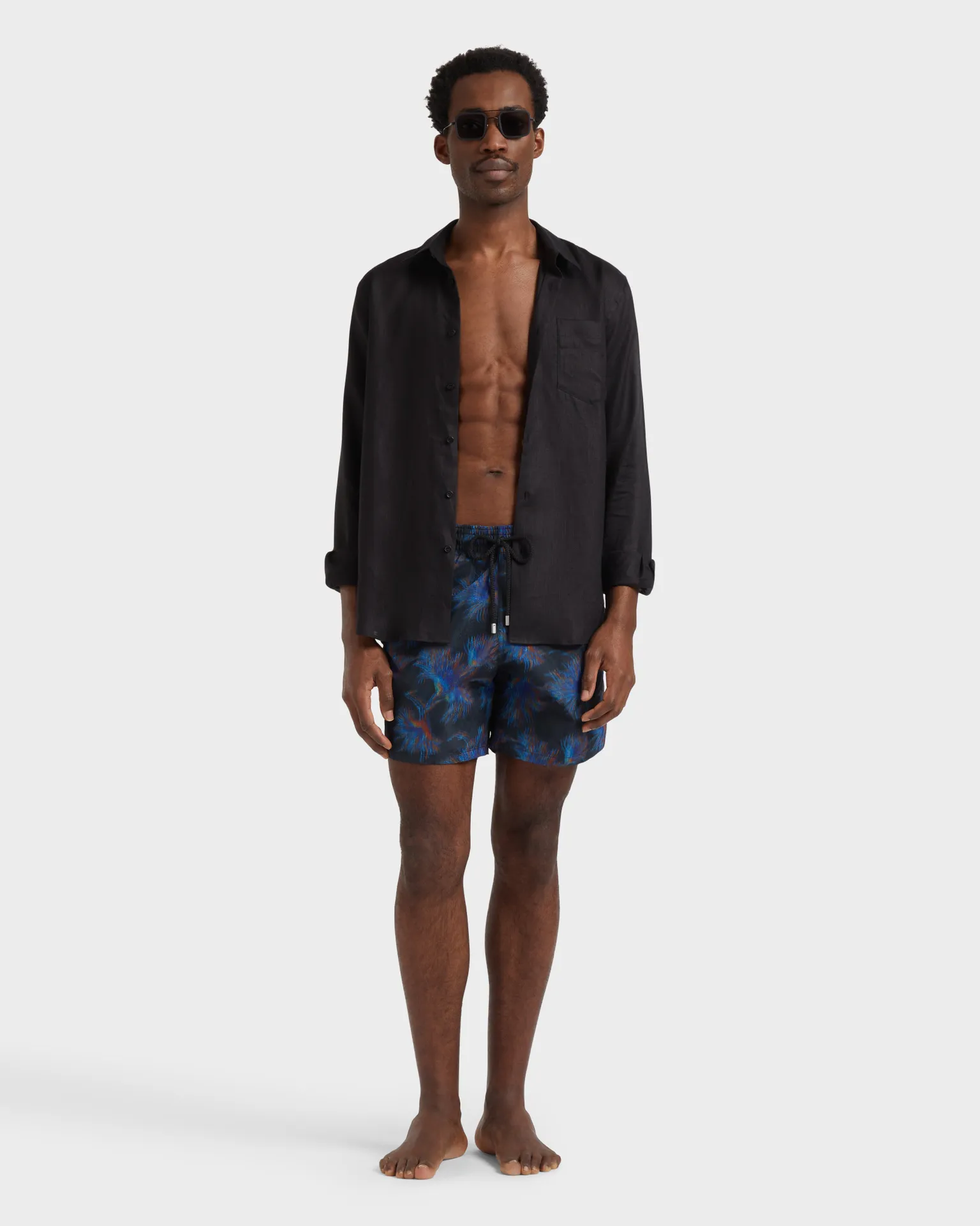 Vilebrequin - Kyoto Badeshorts Aus Seide Für Herren - Vilebrequin X Maison Bucol - Bademode - Moopea - Schwarz - Größe M – Bild 5