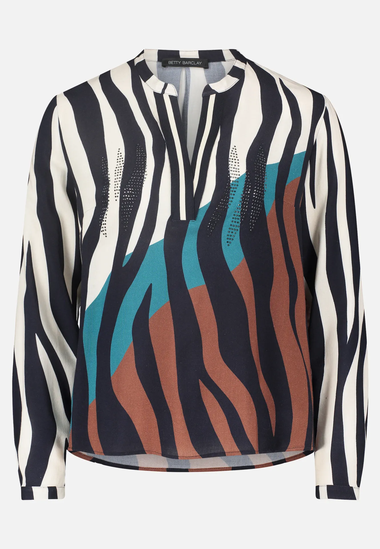 Longbluse mit Stehkragen – Bild 3