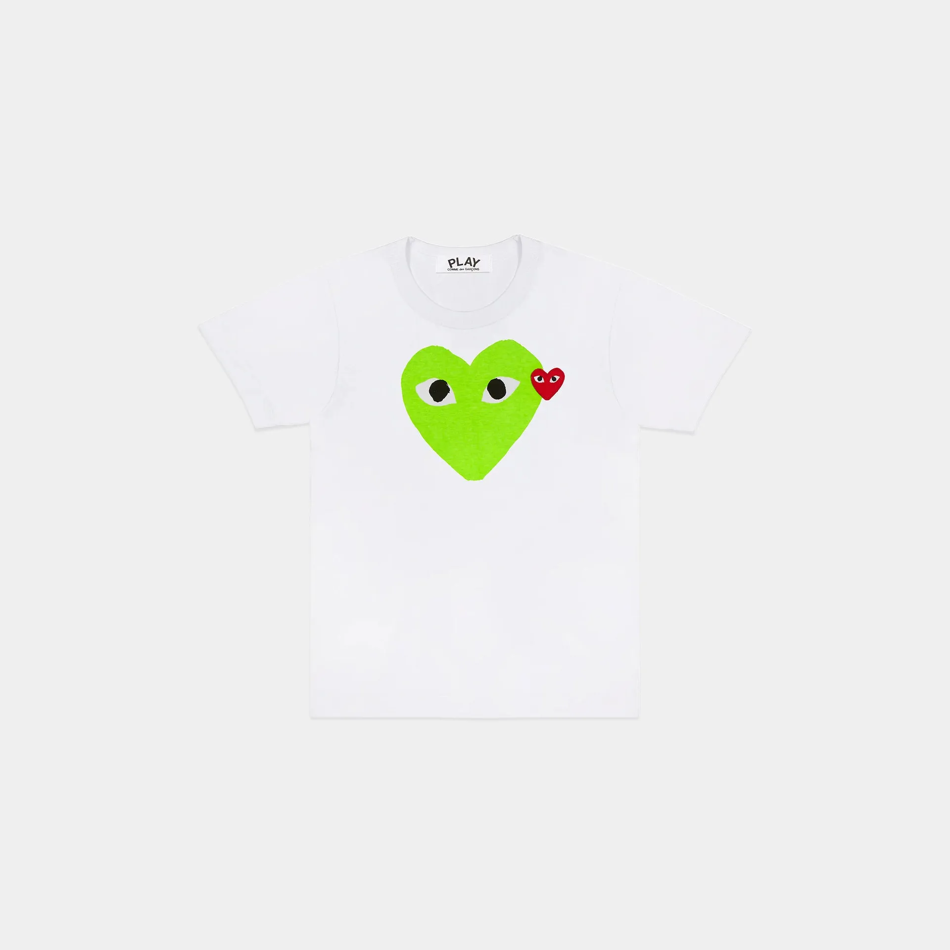 T-Shirt - White/ Green Heart T-Shirt - White/ Green Heart