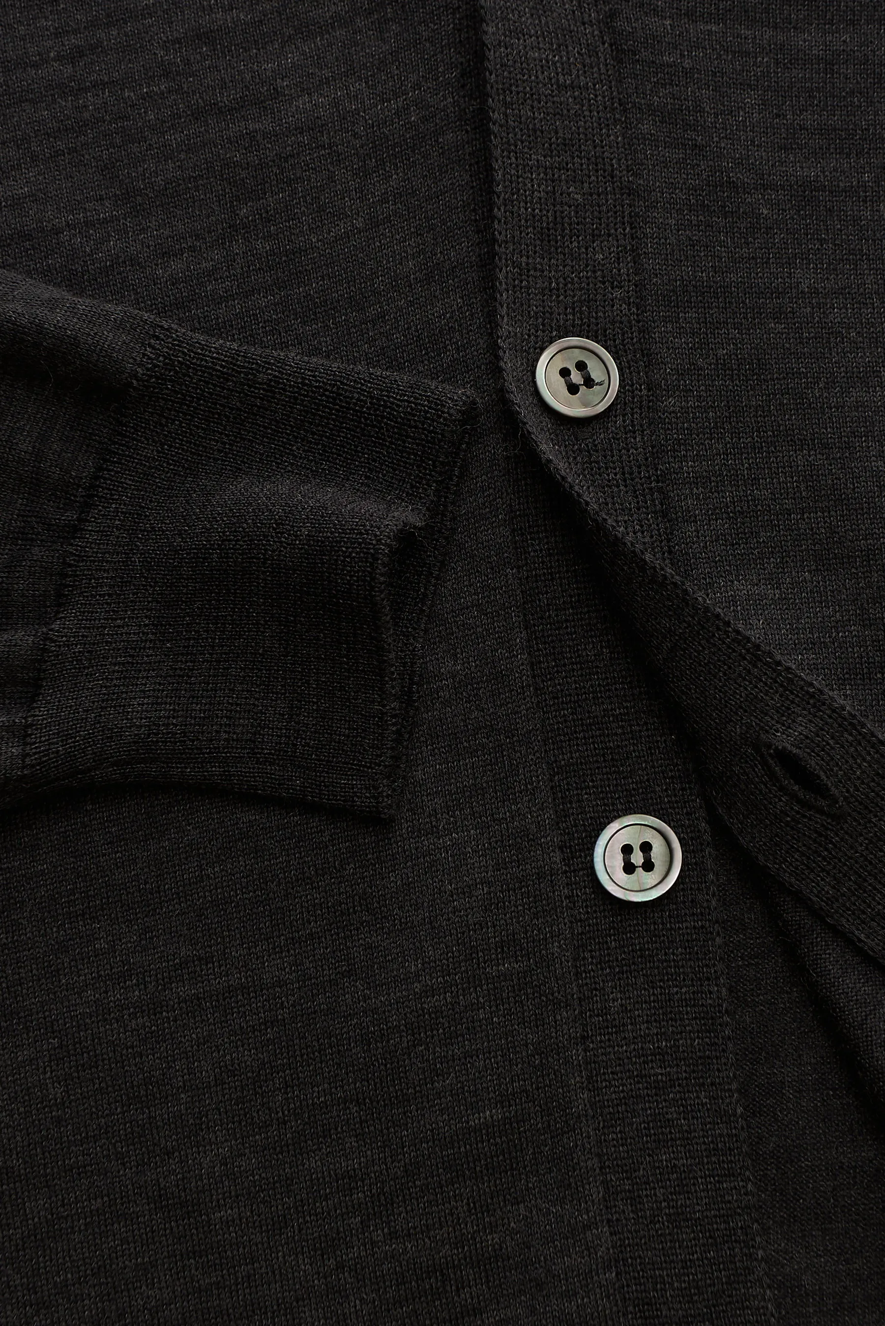 Filippo de Laurentiis - Herren - Cardigan anthrazit meliert – Bild 3