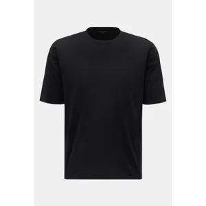 Roberto Collina - Herren - Feinstrick-Kurzarmpullover schwarz Roberto Collina - Herren - Feinstrick-Kurzarmpullover schwarz