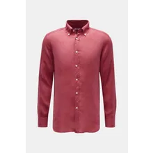 BRAUN Hamburg Essentials - Herren - Leinenhemd Button-Down-Kragen rot BRAUN Hamburg Essentials - Herren - Leinenhemd Button-Down-Kragen rot