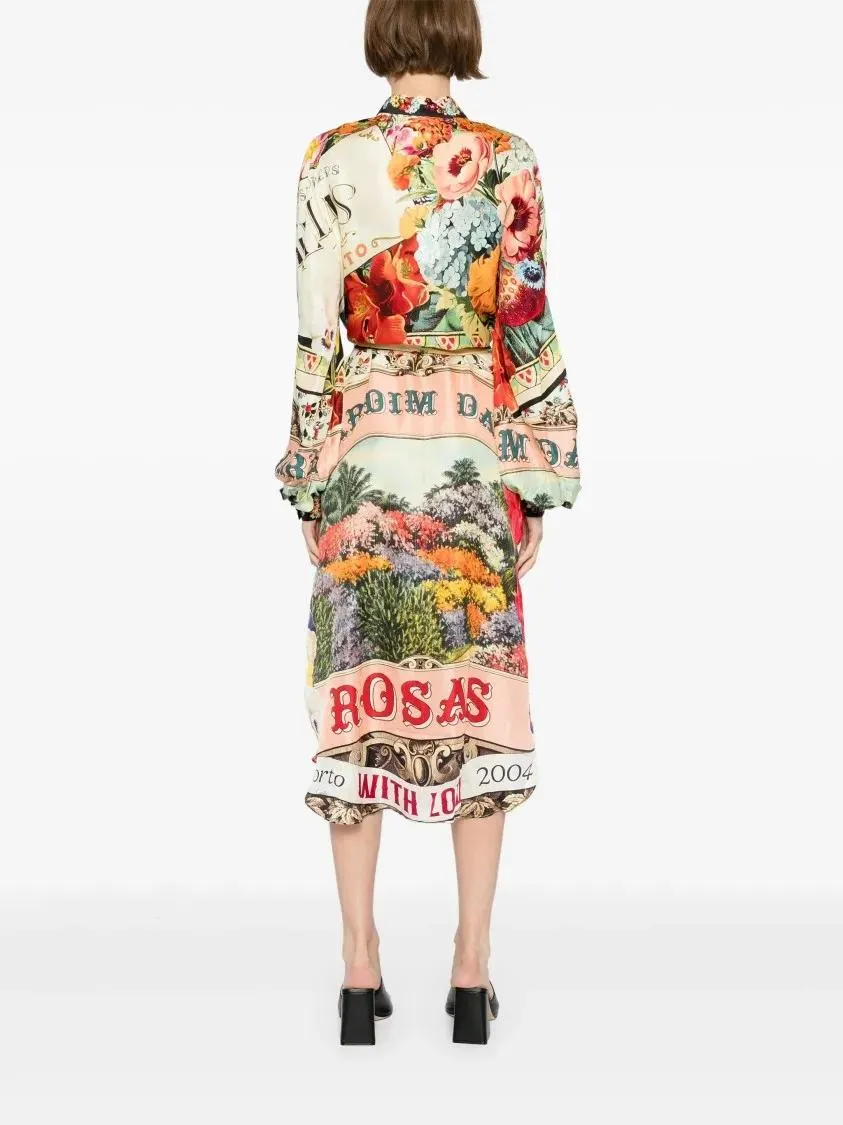 Camilla - Aromatic Amor Midi Dress - Größe L - bunt – Bild 3