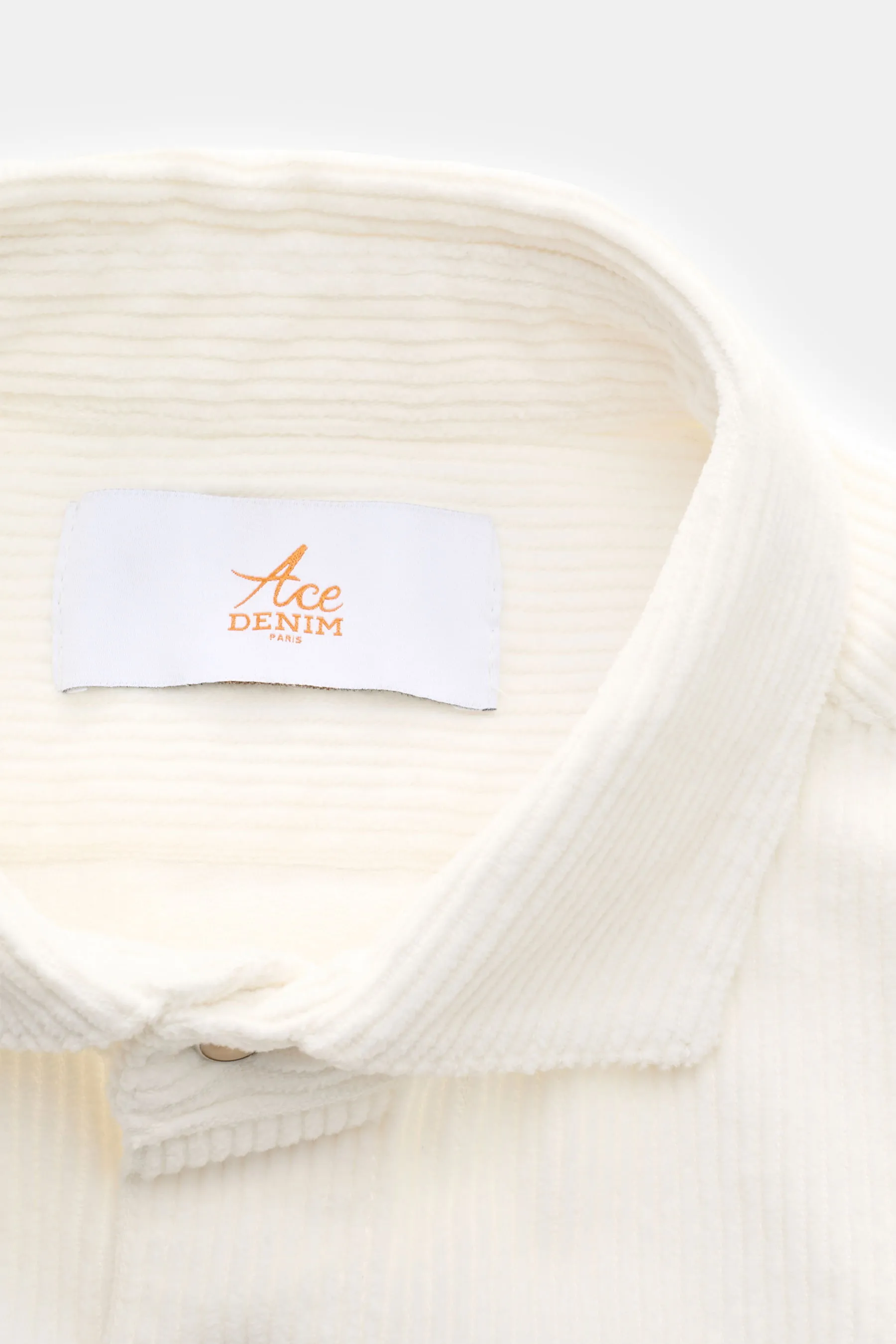 Ace Denim - Herren - Cord-Overshirt offwhite – Bild 2