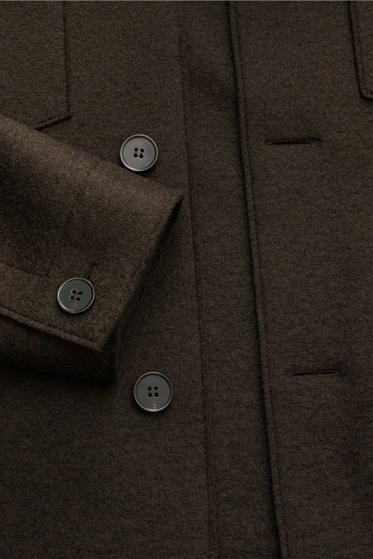 Harris Wharf London - Herren - Wolljacke dunkelbraun – Bild 4