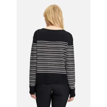 Basic-Strickpullover mit Streifen Basic-Strickpullover mit Streifen