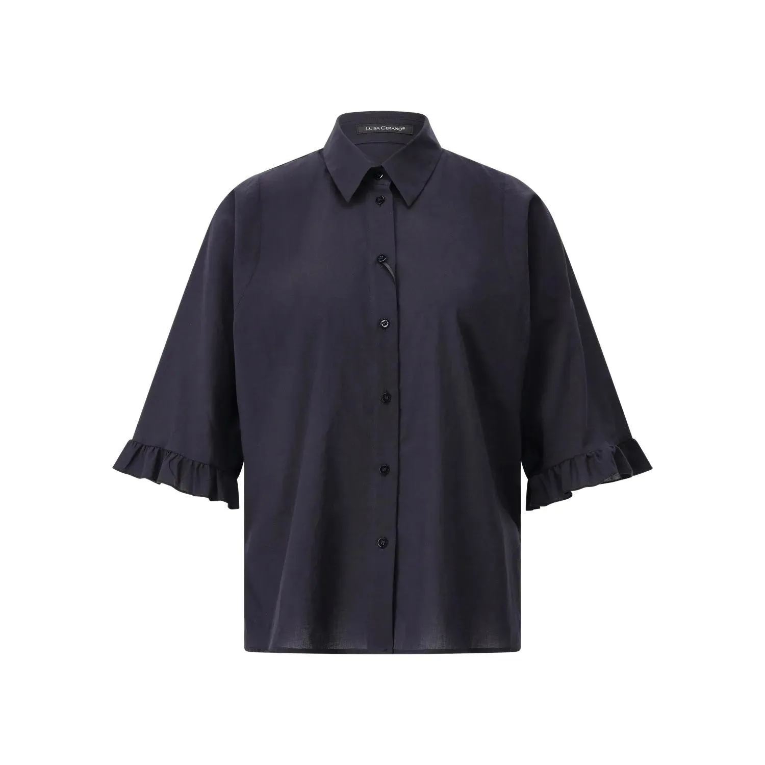 Luisa Cerano - Bluse aus Baumwolle - Größe 42 - blau Luisa Cerano - Bluse aus Baumwolle - Größe 42 - blau