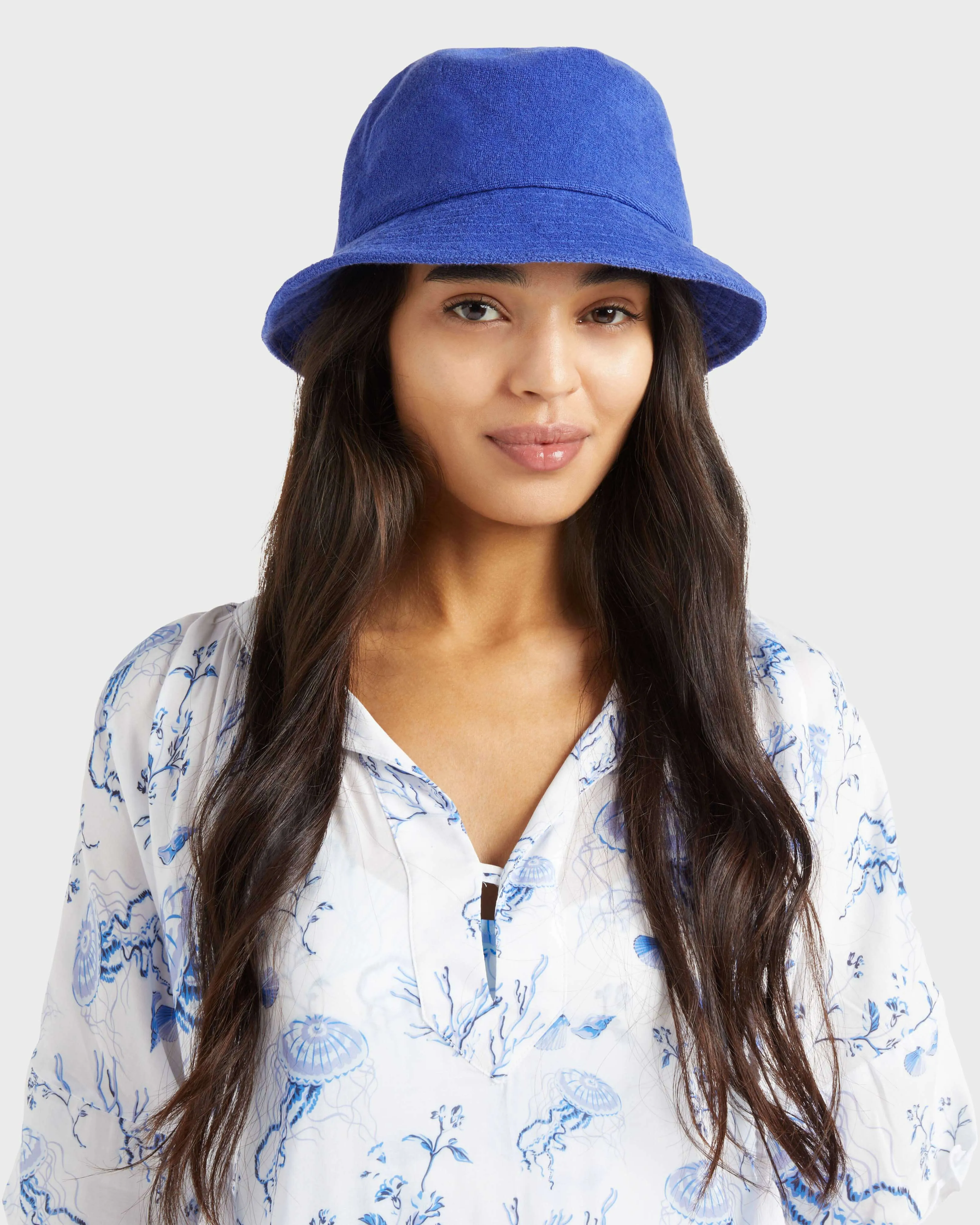 Vilebrequin - Solid Unisex-frotteehut - Hut - Boom - Blau - Größe XS/S – Bild 3