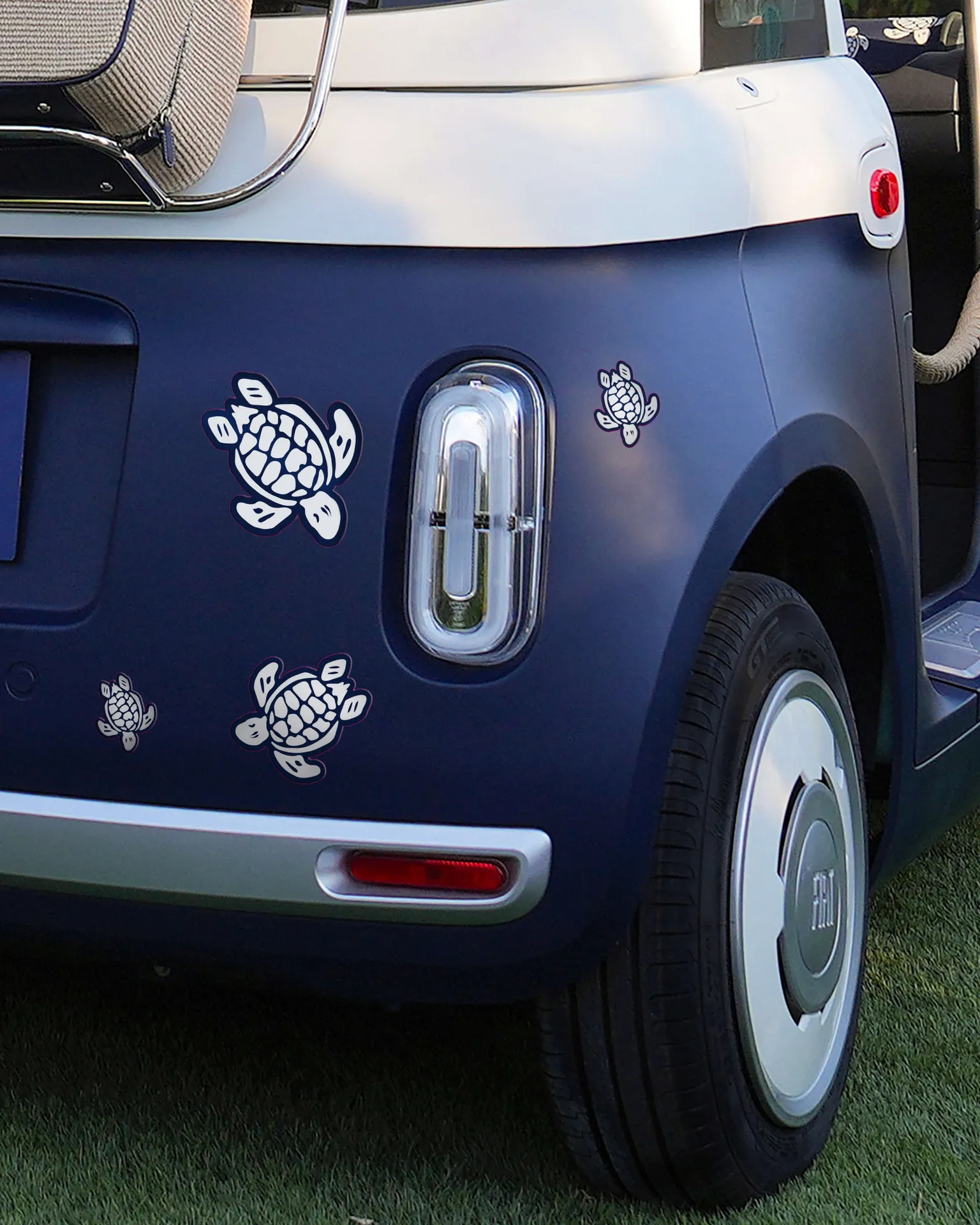 Vilebrequin - Autoaufkleber Meeresleben - Vilebrequin X Fiat - Aufkleber - Sticker - Blau - Größe OSFA – Bild 2