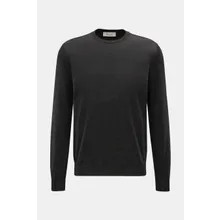 Filippo de Laurentiis - Herren - Merino Feinstrick-Rundhalspullover dunkelgrau meliert Filippo de Laurentiis - Herren - Merino Feinstrick-Rundhalspullover dunkelgrau meliert