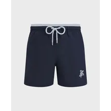 Vilebrequin - Zweifarbige Solid Bicolore Badeshorts Für Herren - Bademode - Moka - Blau - Größe XXL Vilebrequin - Zweifarbige Solid Bicolore Badeshorts Für Herren - Bademode - Moka - Blau - Größe XXL