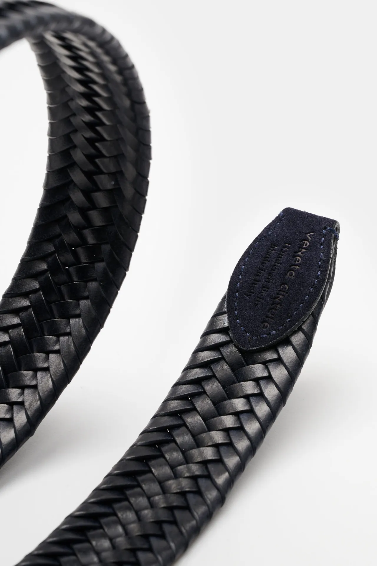 Veneta Cinture - Herren - Flechtgürtel navy – Bild 4