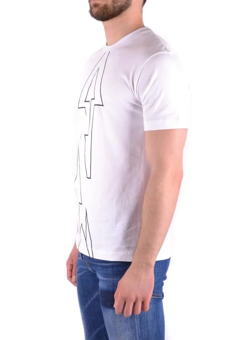 Les hommes urban - Abstract Arrow Graphic White T-Shirt - Größe XL - weiß – Bild 4